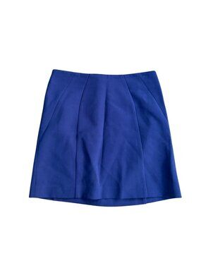 ANN TAYLOR LOFT Blue Zip Mini Skirt Size 8